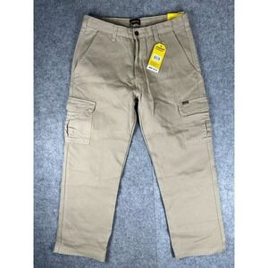 Stanley Workwear Cargo Pants Mens 34x30 Khaki Utility Pockets Durable New Tag